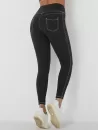 Back Pocket Design Topstitching Skinny Sports Leggings