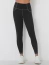 Back Pocket Design Topstitching Skinny Sports Leggings