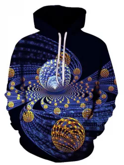 Balls 3d Print Kangaroo Pocket Hoodie