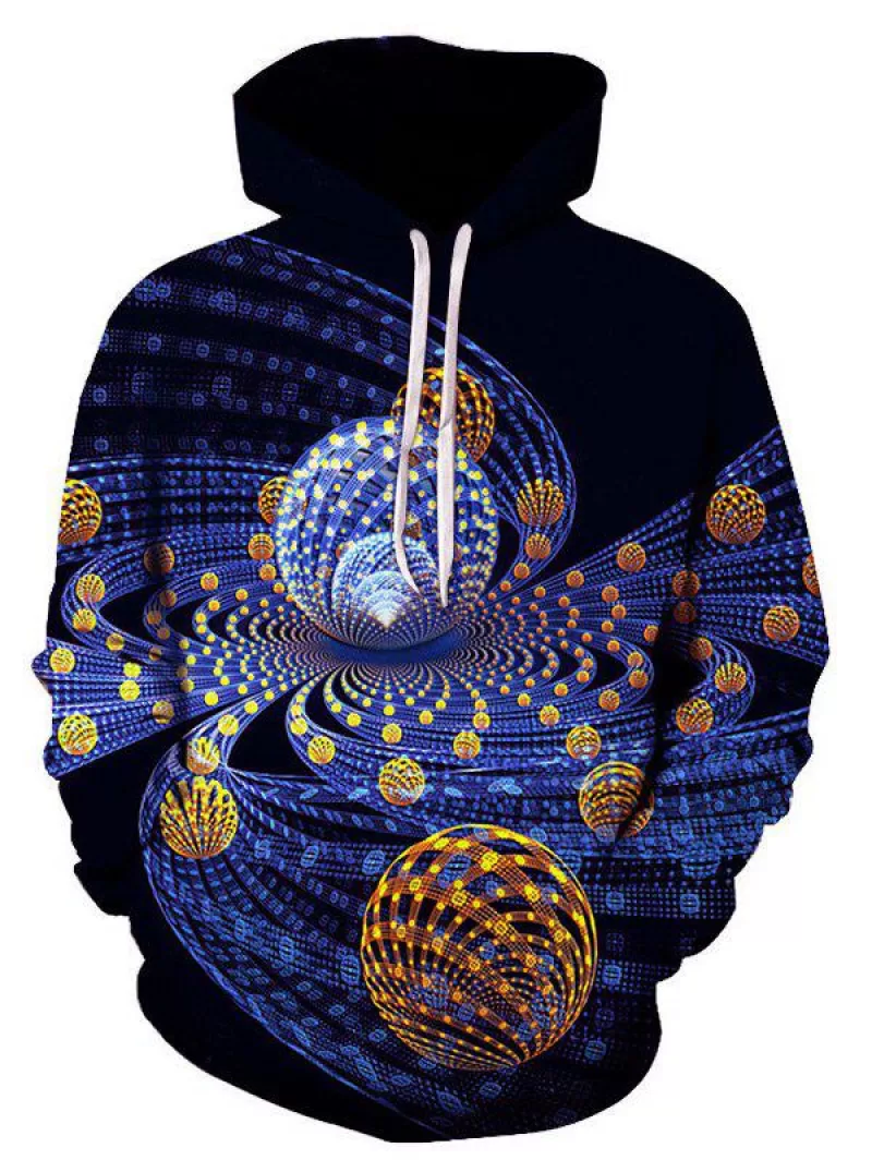 Balls 3d Print Kangaroo Pocket Hoodie
