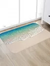 Beach Sea Print Fleece Floor Mat