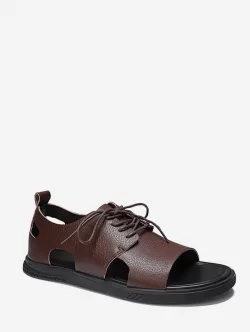 Breathable Leather Casual Sandals