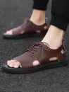 Breathable Leather Casual Sandals