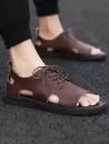 Breathable Leather Casual Sandals