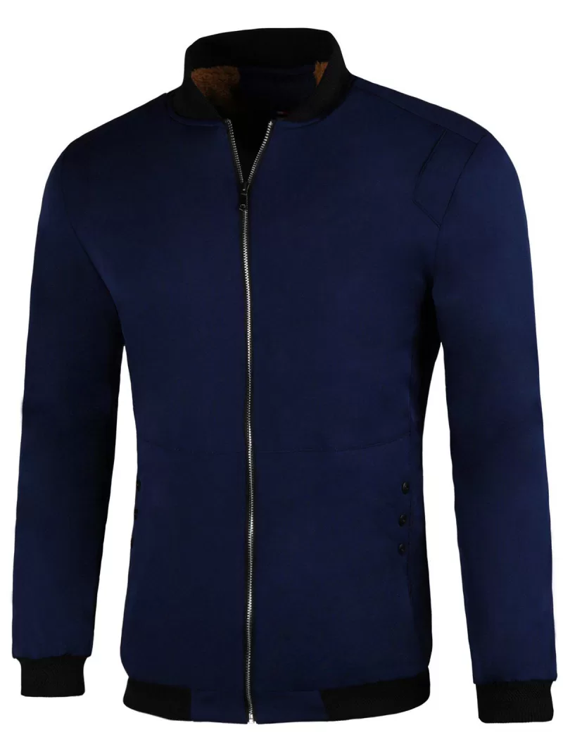 Button Embellished Winter Warm Jacket