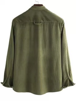 Button Up Corduroy Pocket Shirt