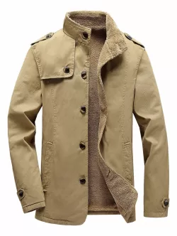 Button Up Fleece Jacket