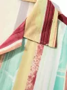 Button Up Lapel Painting Striped Shirt