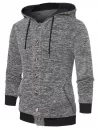 Button Up Space Dye Hoodie