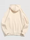 Cartoon Face Print Graphic Fleece Hoodie