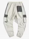 Casual Color Spliced Pocket Cargo Pants
