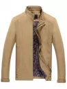 Casual Solid Pouch Pocket Zipper Up Jacket