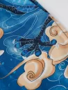 Chinese Dragon Print Kimono And Drawstring Beach Shorts Set