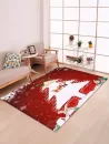 Christmas Santa And Tree Pattern Decorative Bath Mat