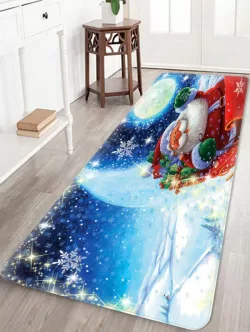 Christmas Santa Claus Pattern Anti-skid Area Rug