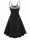 Cobweb Ombre Bats Print Hallowmas Cami Dress