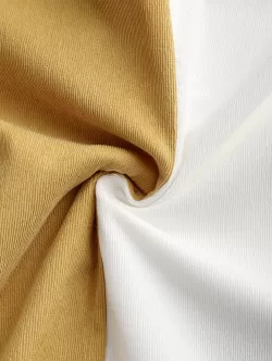 Colorblock Texture Corduroy Shirt