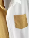 Colorblock Texture Corduroy Shirt