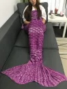 Comfortable Latticed Style Mermaid Tail Blanket