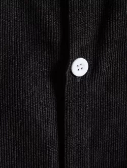 Corduroy Button Up Fake Pocket Short Sleeve Shirt