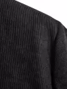 Corduroy Button Up Fake Pocket Short Sleeve Shirt