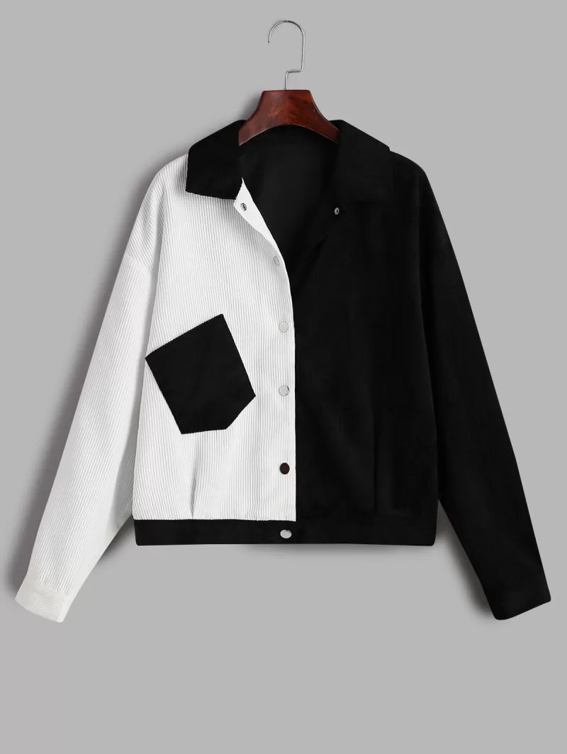 Corduroy Two Tone Pocket Jacket