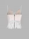 Crochet Insert Lace Up Camisole
