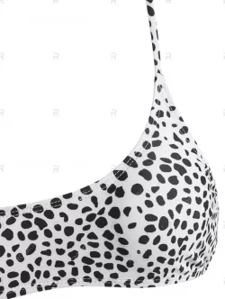 Dalmatian Print High Rise Tank Bikini Swimwear