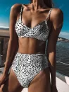 Dalmatian Print High Rise Tank Bikini Swimwear