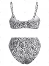 Dalmatian Print High Rise Tank Bikini Swimwear