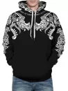 Dragon And Elephant Tribal Pattern Hoodie