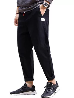 Drawstring Tapered Pants