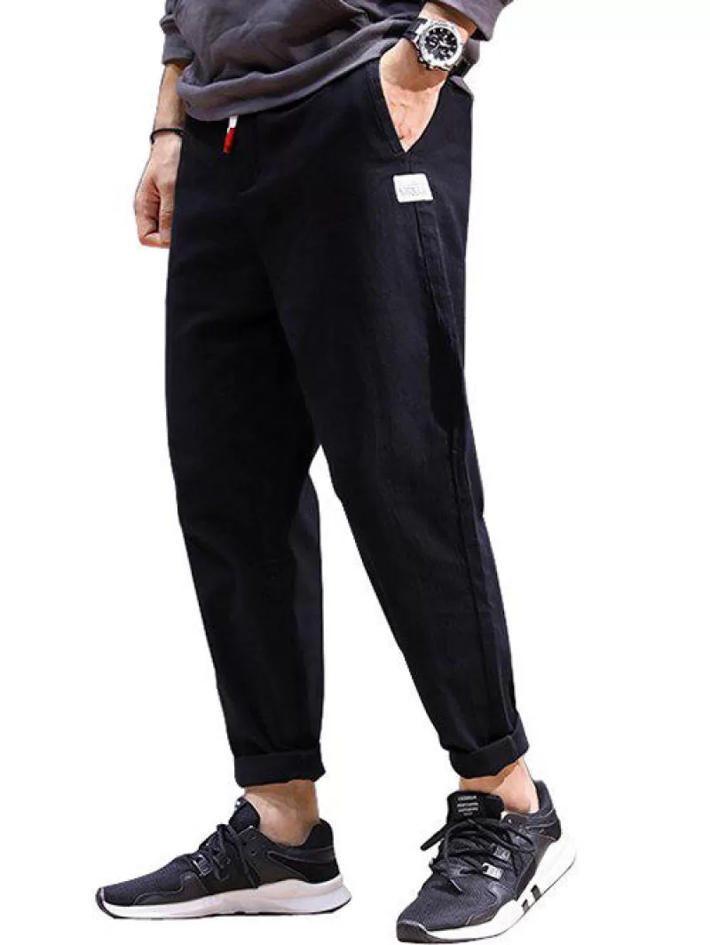 Drawstring Tapered Pants