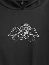 Drop Shoulder Angel Print Renaissance Hoodie