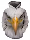 Eagle Pattern Casual Pouch Pocket Hoodie
