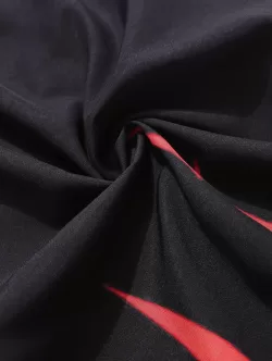 Fire Flame Print Elastic Waist Graphic Sweatpants