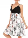 Floral Surplice A Line Sundress