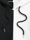 Front Pocket Contrast Hoodie And Pants Set