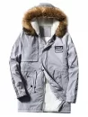 Furry Hood Longline Drawstring Fleece Coat