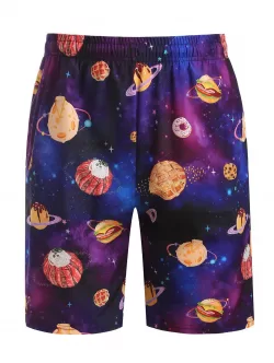 Galaxy Dessert Print Beach Shorts