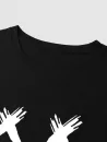 Grimace Graphic Cotton T-shirt With Drawstring Shorts Two Piece Set