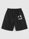 Grimace Graphic Cotton T-shirt With Drawstring Shorts Two Piece Set