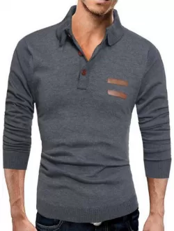 Half Button Up Long Sleeve Sweater