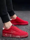 Heart Ecg Pattern Canvas Board Shoes