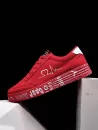 Heart Ecg Pattern Canvas Board Shoes