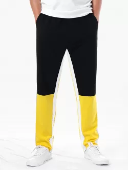 High Rise Drawstring Two Tone Pants