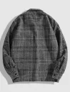 Houndstooth Pattern Casual Zip Jacket