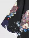Koi Fish Ocean Waves Print Kimono Cardigan