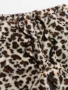Leopard Pattern Faux Fur Fluffy Pants