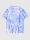 Letter Floral Printed Tie Dye T-shirt